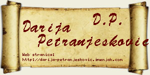 Darija Petranjesković vizit kartica